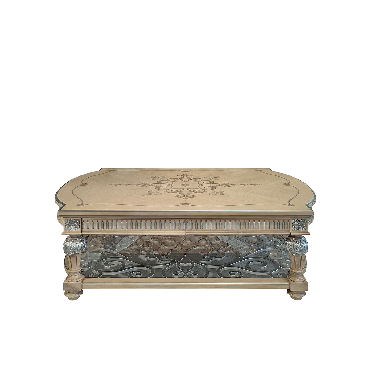 Ivory Curved Center Table